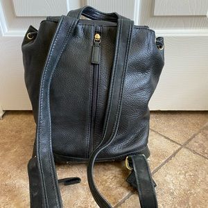 Fossil Black Leather Backpack
